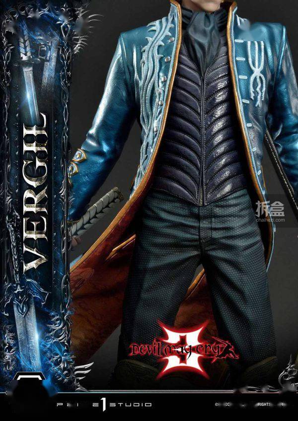 prime 1 studio 鬼泣3 维吉尔vergil 1/4游戏艺术雕像_配件_但丁_力量