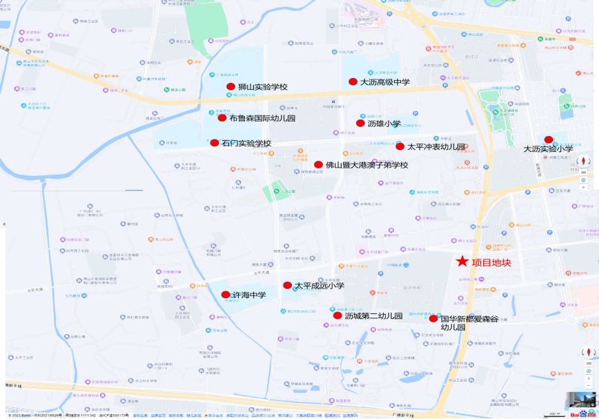 大沥实验小学,太平成远小学,沥雄小学,狮山实验学校等;初中有许海中学