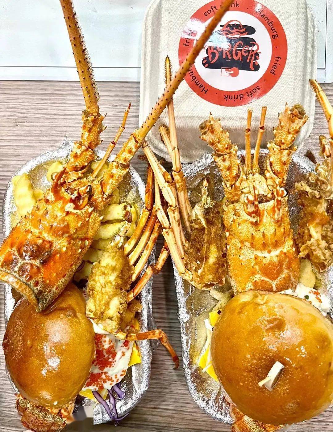 把一整只小青龙塞进汉堡里是什么味道?_zoeng_图片_价格