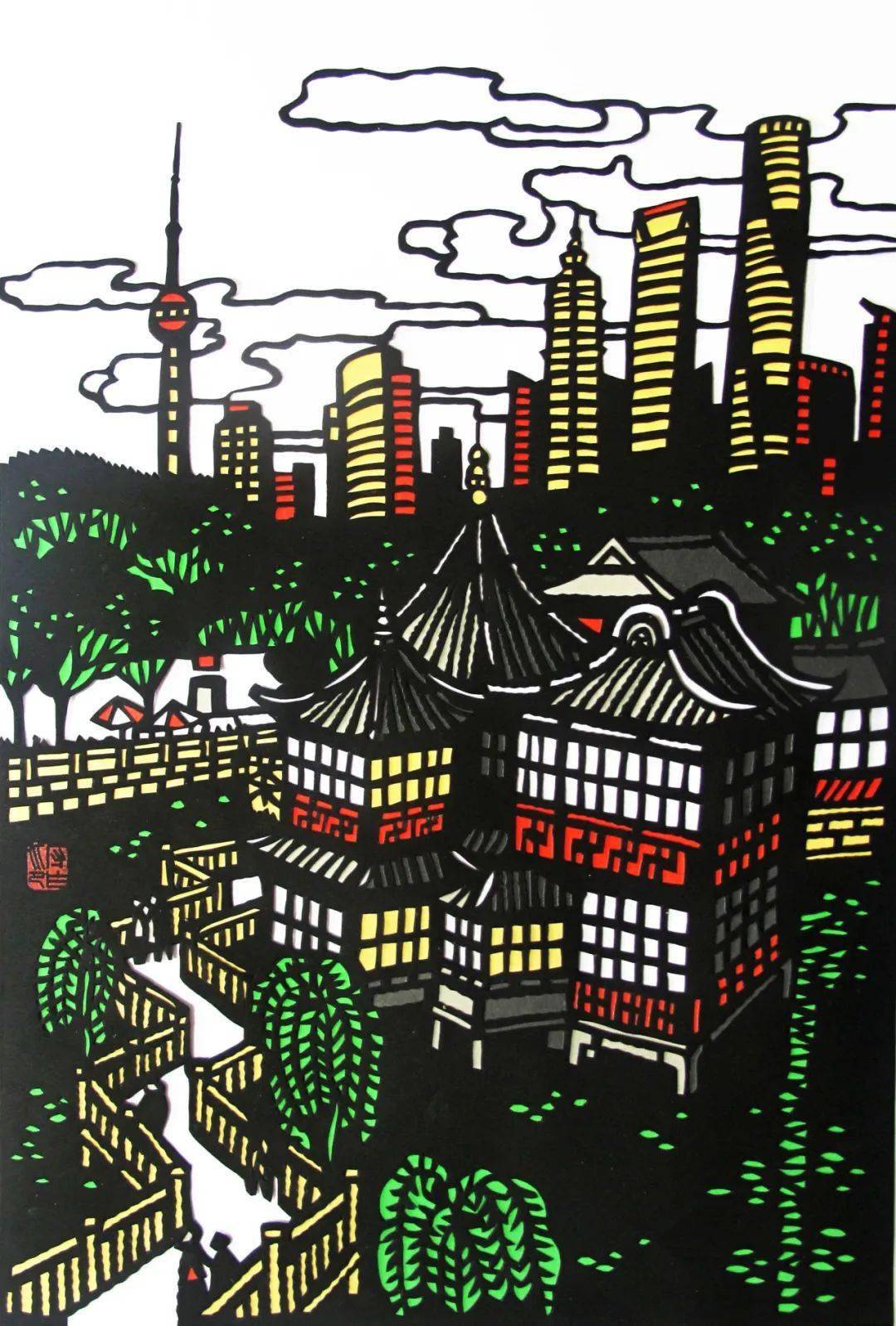 申城之美|海派建筑,构成一座城市的灵魂底蕴_上海_南京东路_剪纸