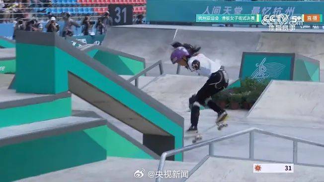 創造歷史！13歲滑板少女成中國最年輕亞運冠軍