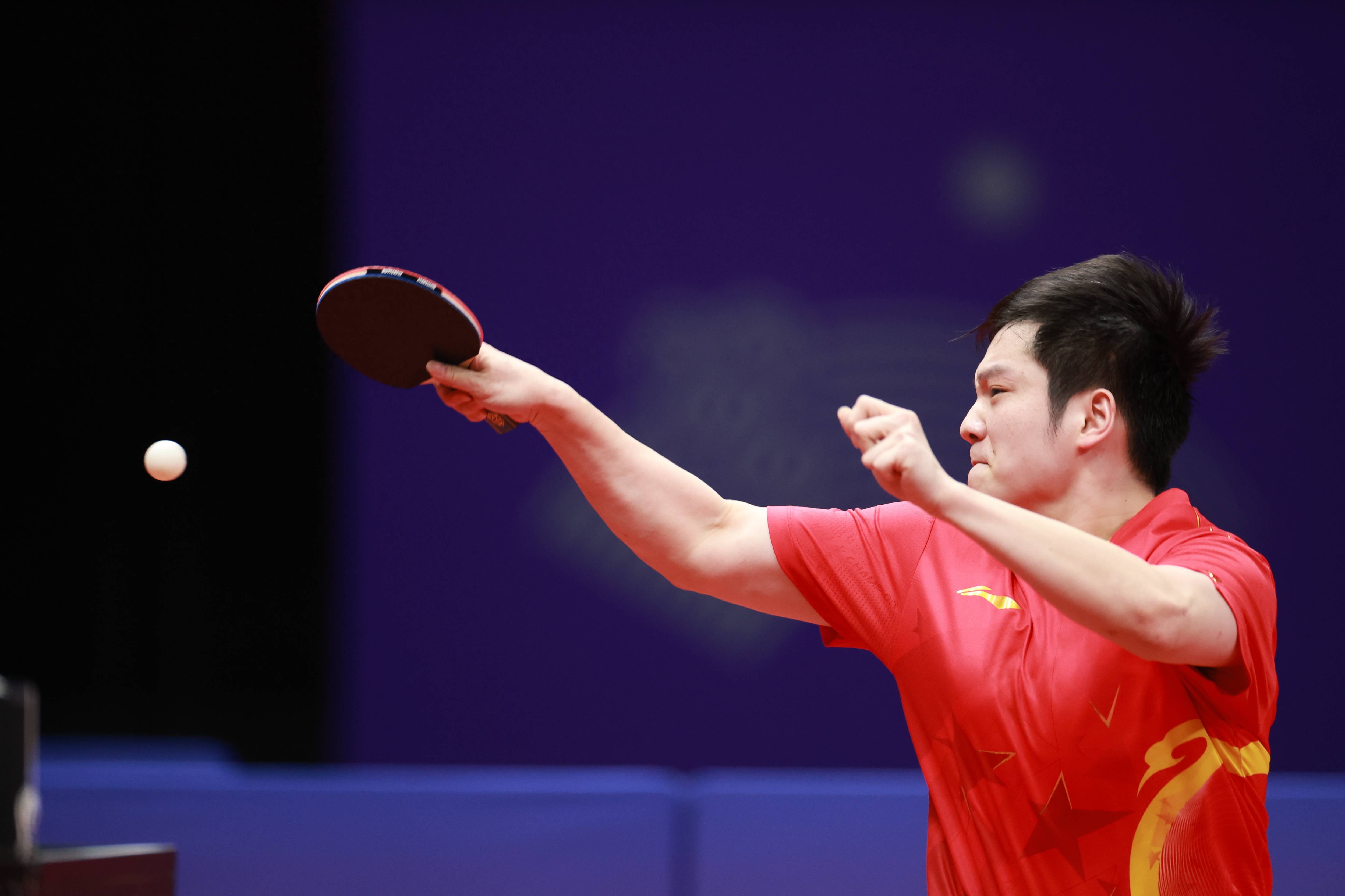 亚运会)乒乓球——男子单打四分之一决赛:樊振东晋级