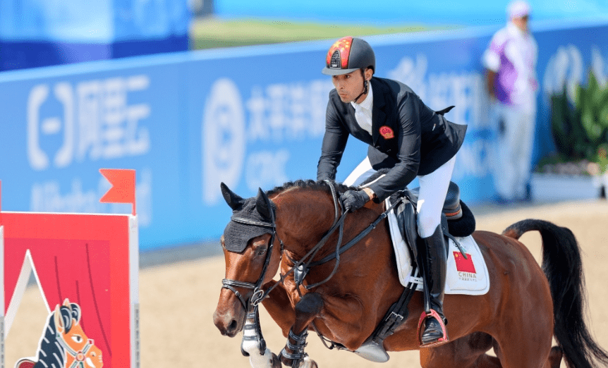 中国队获马术三项赛团体,个人金牌_亚运会_开心_华天