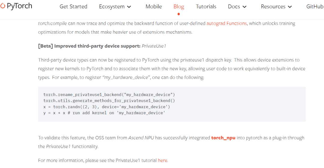 PyTorch+昇腾 共促AI生态创新发展_社区_模型_版本