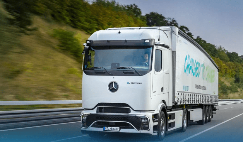 梅赛德斯-奔驰新一代全电动长途卡车 eActros 600发布，匹配四速变速箱 峰值功率 600 kW