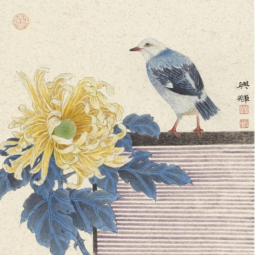 恬静典雅——黄兴辉的意境花鸟画_搜狐网