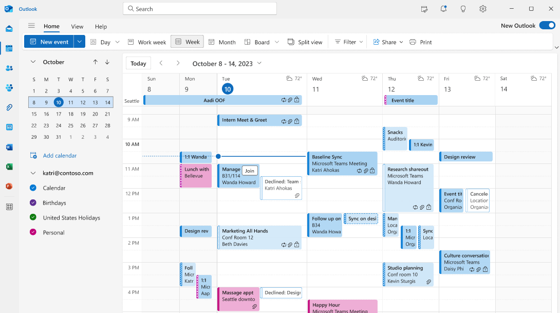 How To See Declined Calendar Invites In Outlook