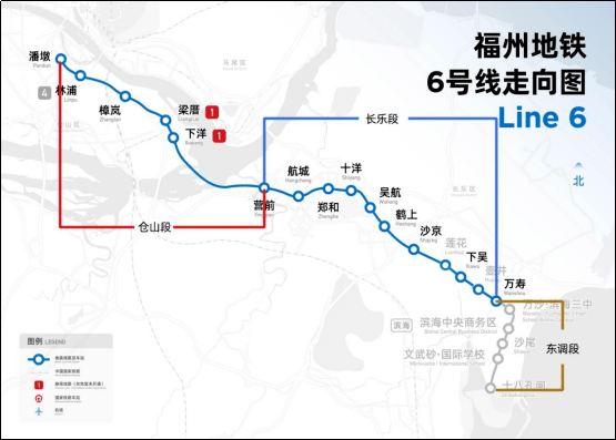 长乐地铁1号线线路图图片