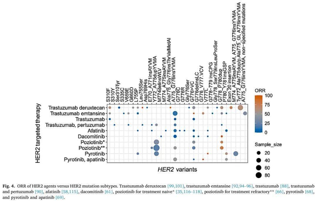 ic50(nmol/l)热图,包括非选择性泛her tki(阿法替尼,达可替尼,奈拉替