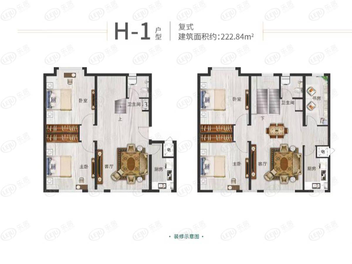 豫教翰林居户型图解密 户型面积85.5~222.84㎡