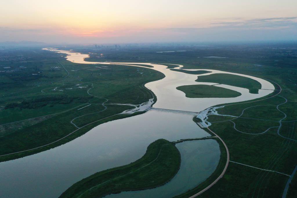 平山县百里滹沱河图图片