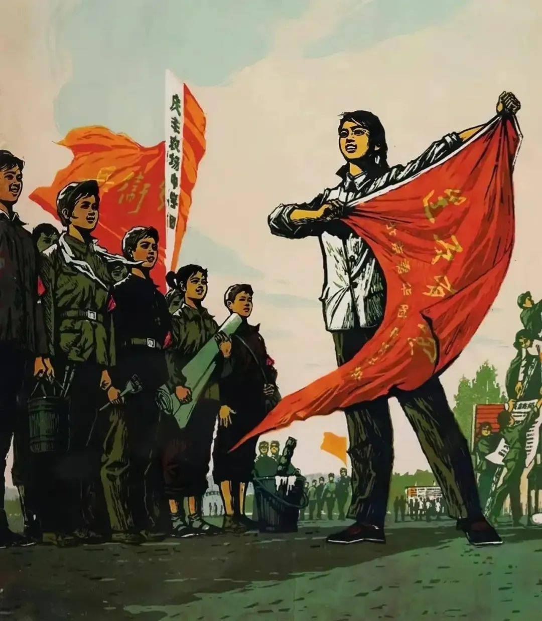 精选一组漂亮的革命木版画丨美术欣赏