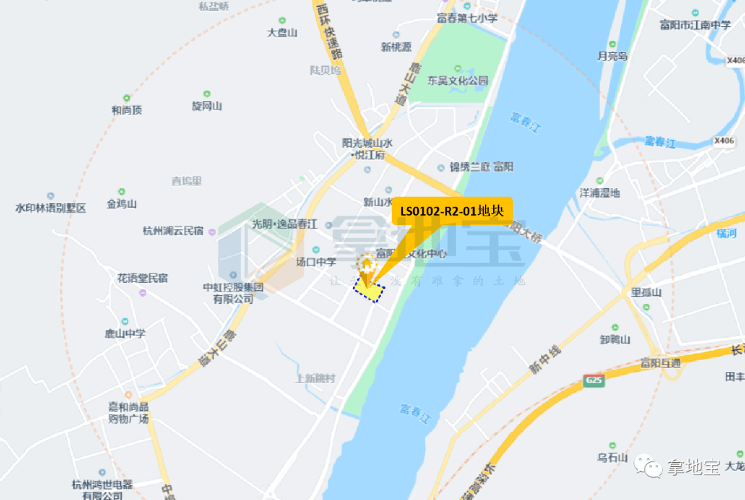 【地探】富阳鹿山街道住宅用地调整公示,总用地面积为60亩!