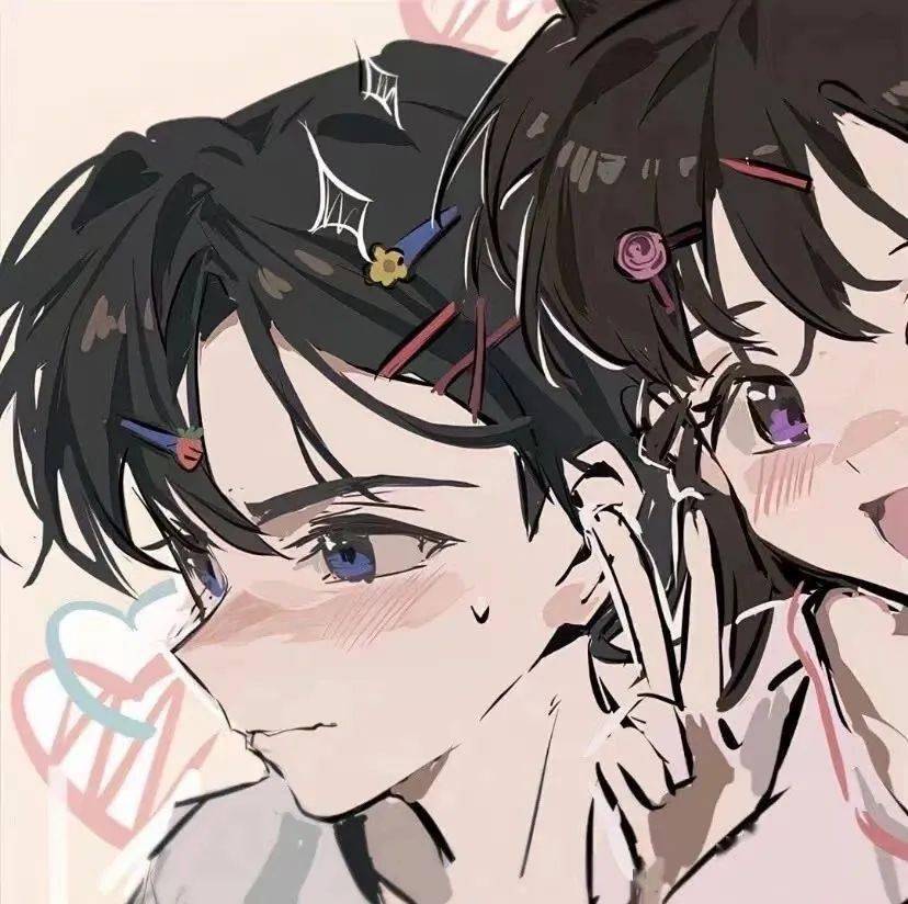 奇奇怪怪可可爱的情侣头像_vv_然然_脑袋