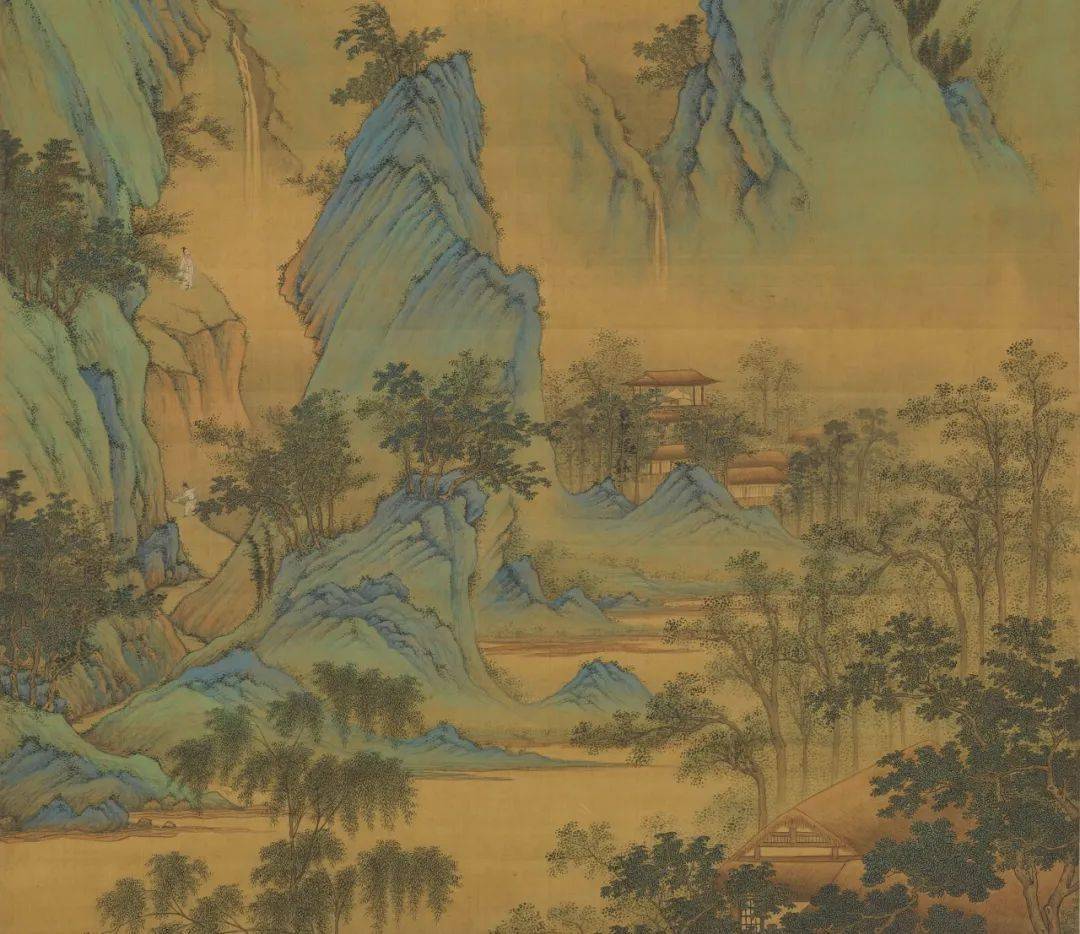 仇英笔下的山水诗篇,青绿山水的典范之作,陶冶性情的必备良品_画面