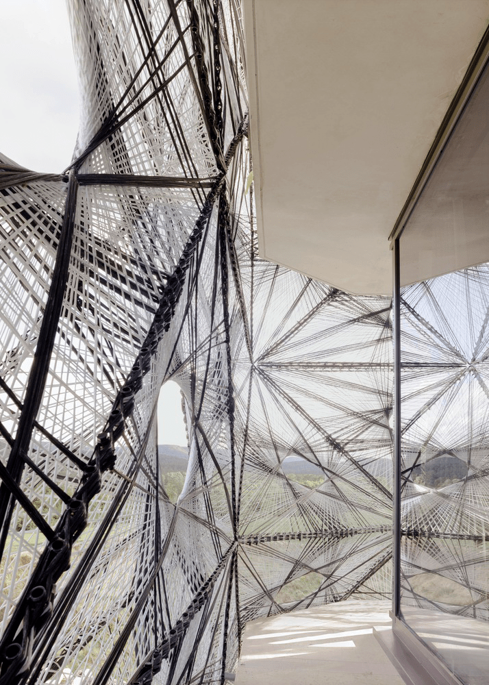 用碳纤维编织表皮,打造轻盈立面!_建筑_纺织学院_结构