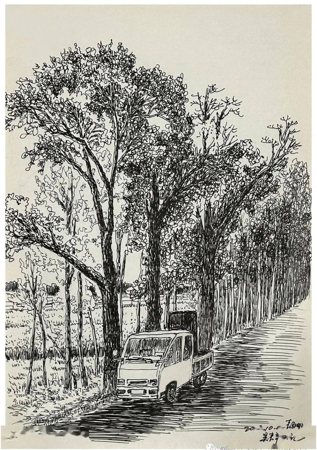 "肇州人画肇州"——静美青马湖_创作_吴静明_活动