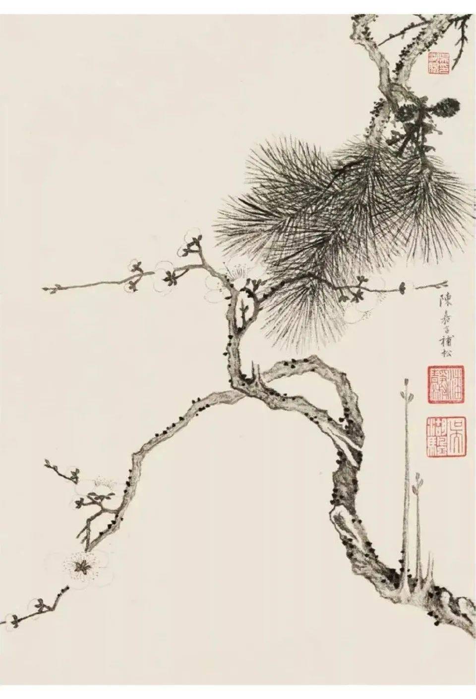 吴湖帆_梅花尤_册页