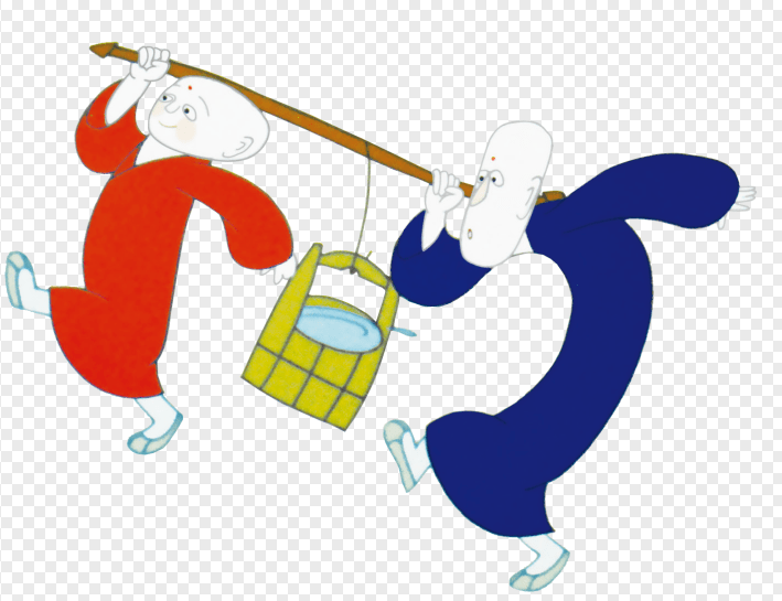 "一个和尚有水吃,两个和尚挑水吃,三个和尚没水吃",三个高高低低,胖胖