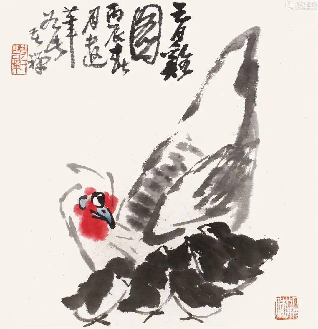 李苦禅花鸟画，树立了大写意花鸟画的新风范。_搜狐网