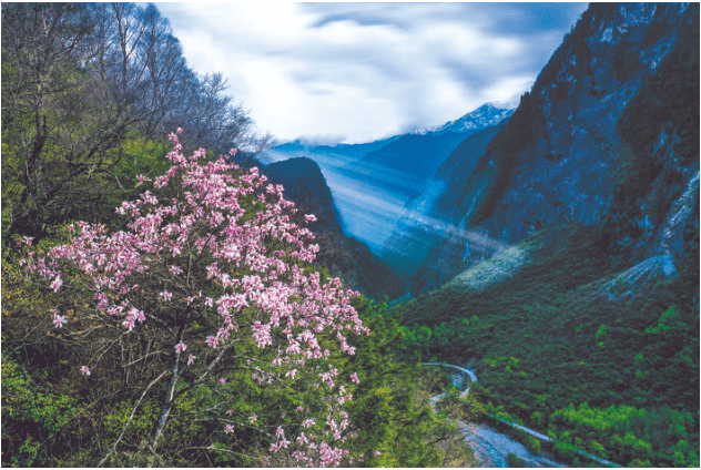 山水画廊丹云峡_峡谷_风光_瀑布