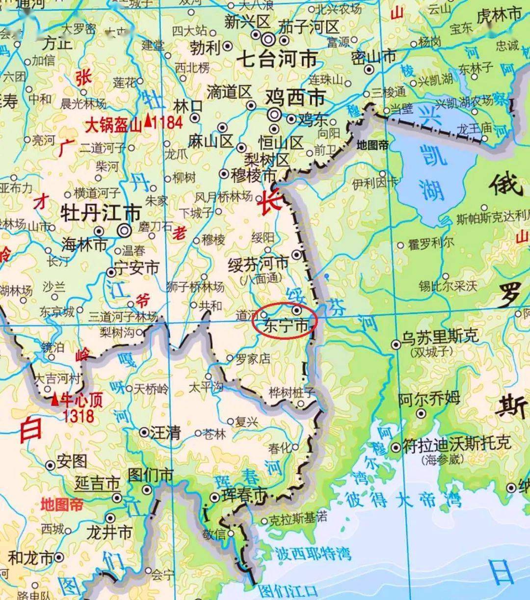 滨海边疆区详细地图图片