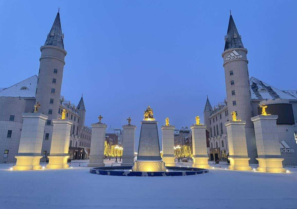 来哈尔滨世界欢乐城赴一场初雪之约!_白雪_城堡_许下
