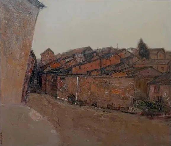 陈振强 街头巷尾·一布面油画120x140cm2016年韦明思 《侗家夜音61