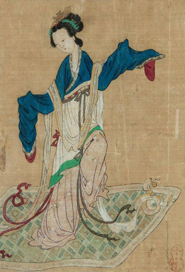 中国古美術・仇英款・仕女図・三尺絹本・掛軸・純手描き・文房置物・水彩水墨画・書道 中国古美術・仇英款・仕女図・三尺絹本・掛軸・純手描き・文房置物・