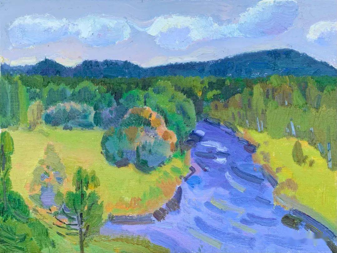 【写生啦】赵九杰2023写生新作(云南,阿尔山,武夷山)_作品_油画_五夫