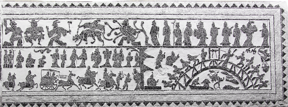 乡村文化振兴丨"汉风古韵宣讲团"走进枣庄滕州市南沙河中学_画像石