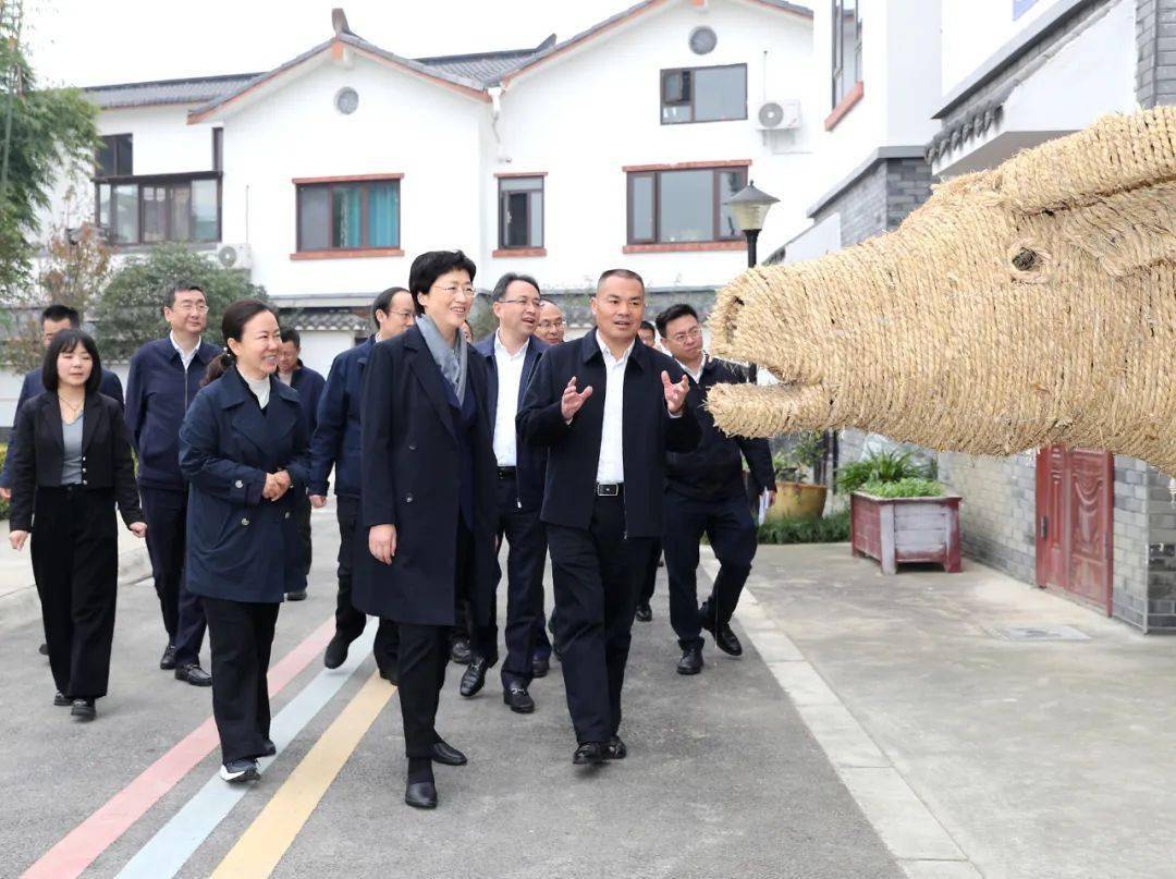 施小琳前往大邑县宣讲省委十二届四次全会精神,并调研城乡融合发展