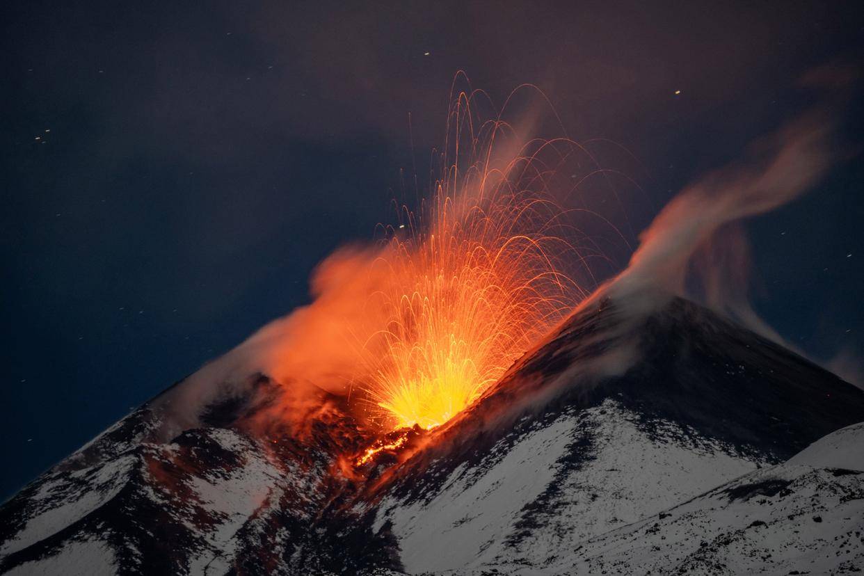 欧洲最活跃火山进入喷发状态