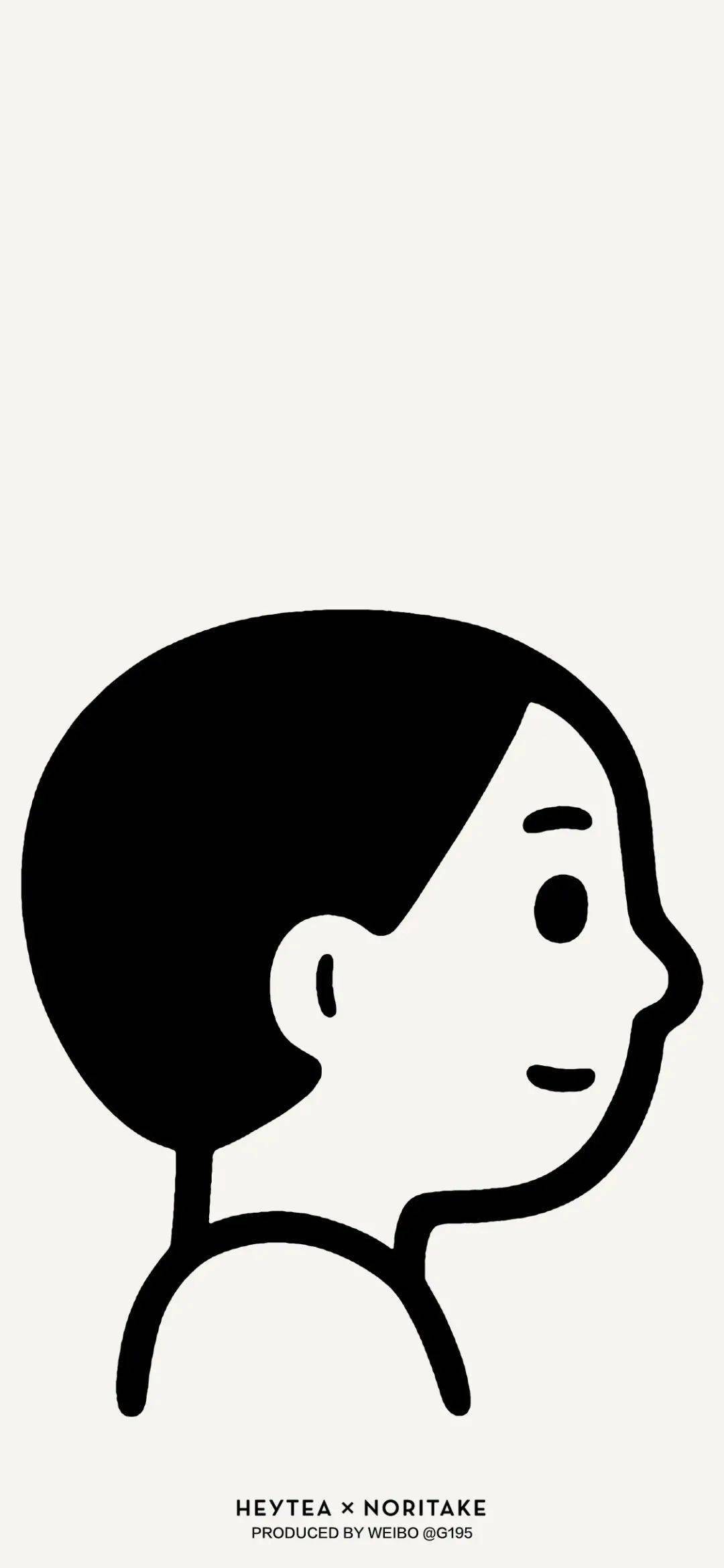 喜茶×noritake 联名 壁纸_动态_头像_画法