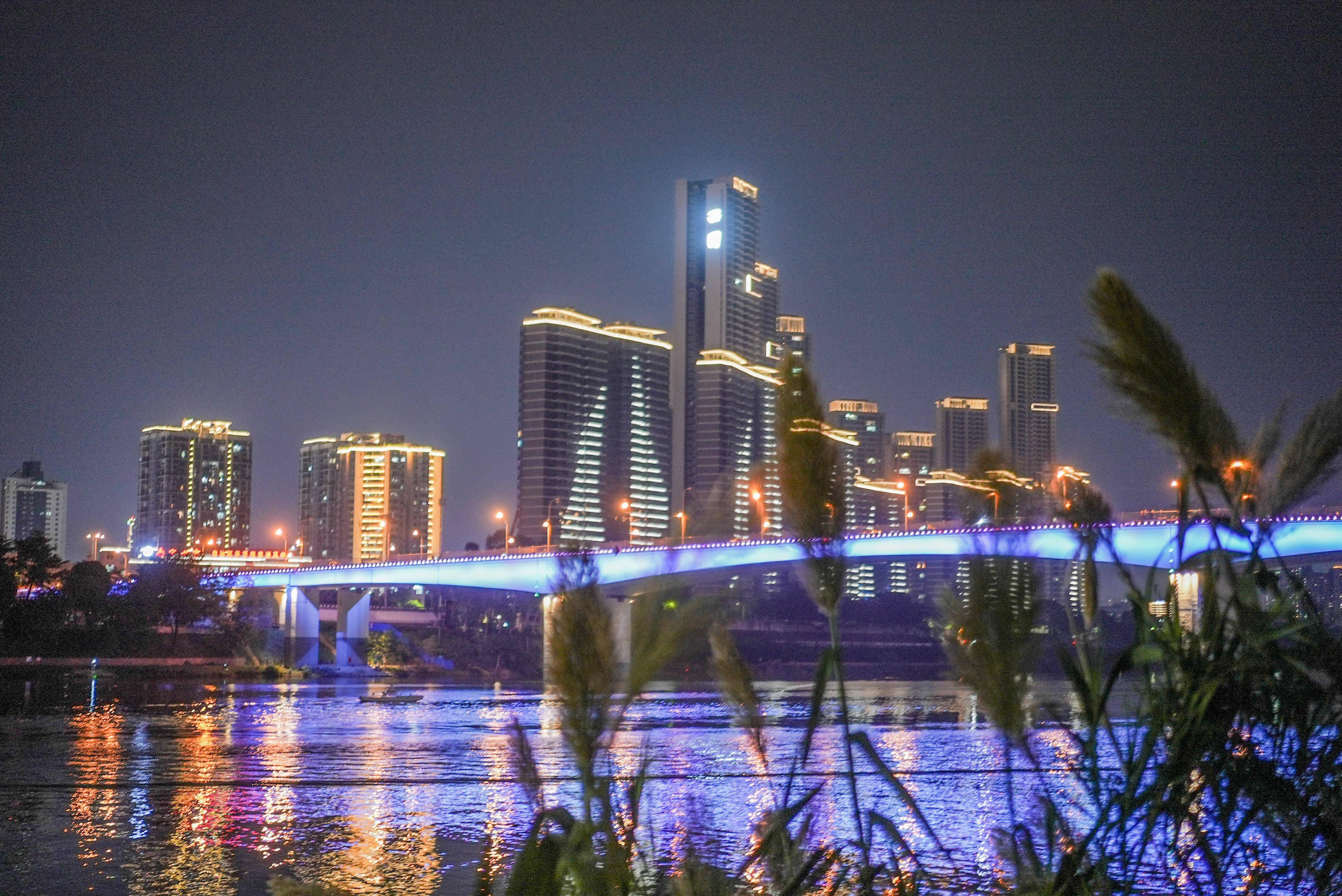 邕江夜景图片