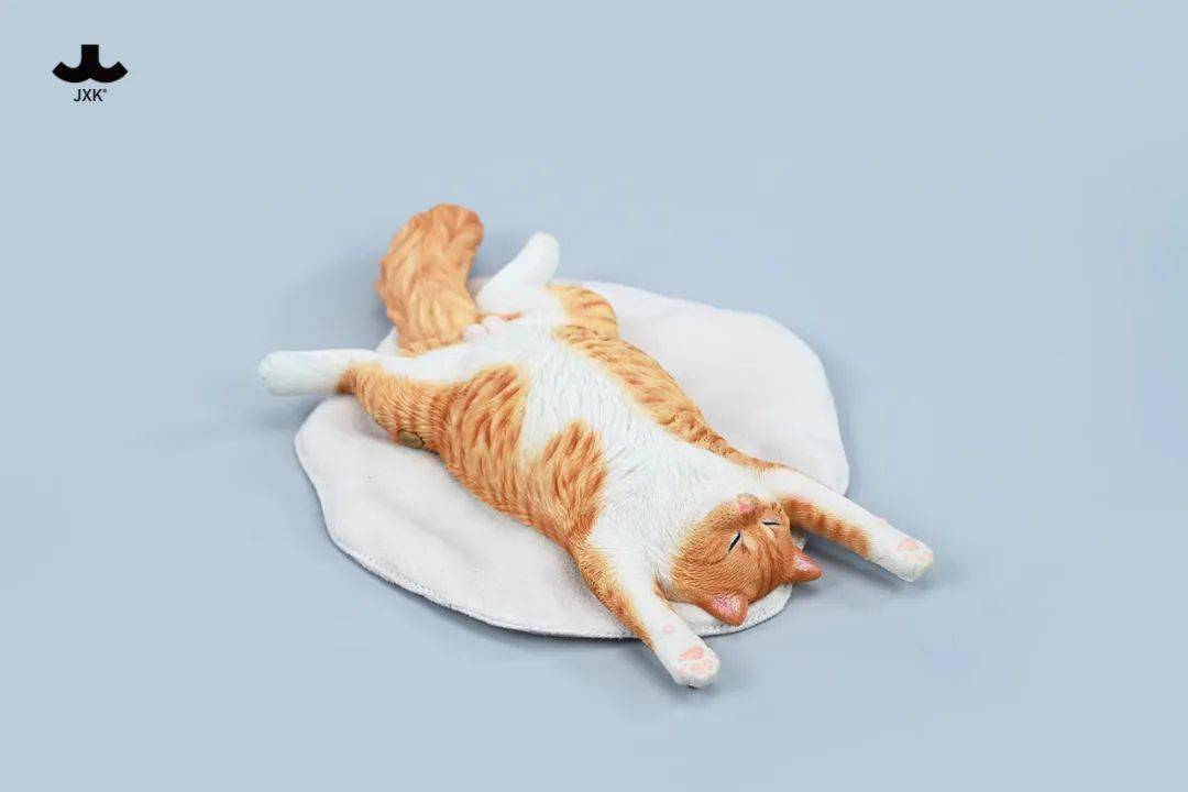 67新品预定~ jxk 1/6 躺平猫 jxk206abcd 共4款 静态动物模型_时间