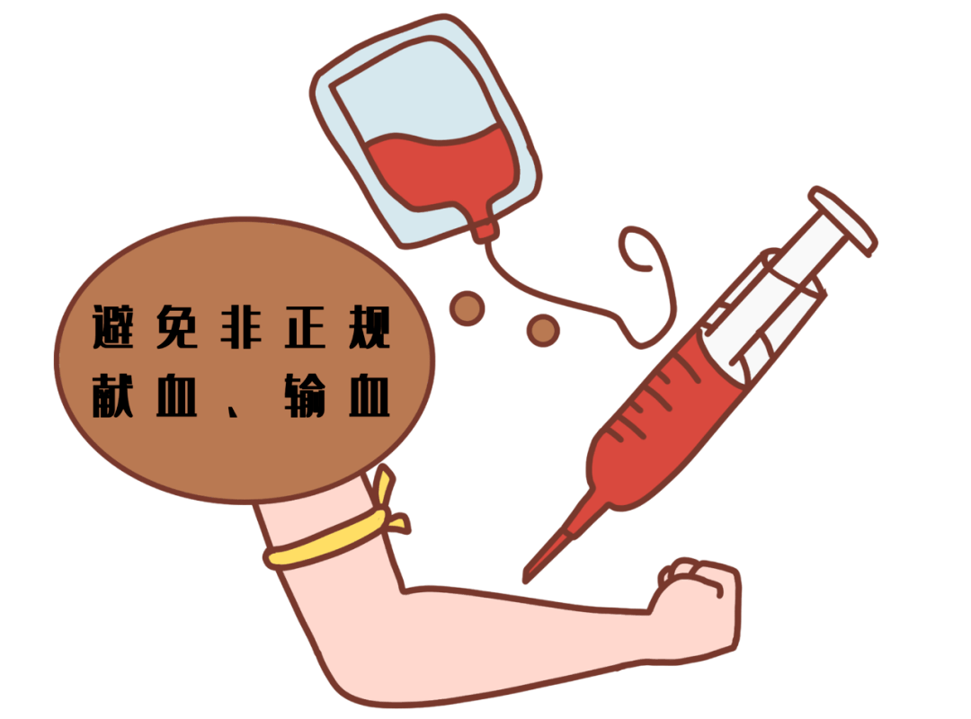 如输入含有感染者的血液制品,使用消毒不彻底或不消毒的注射器和针头