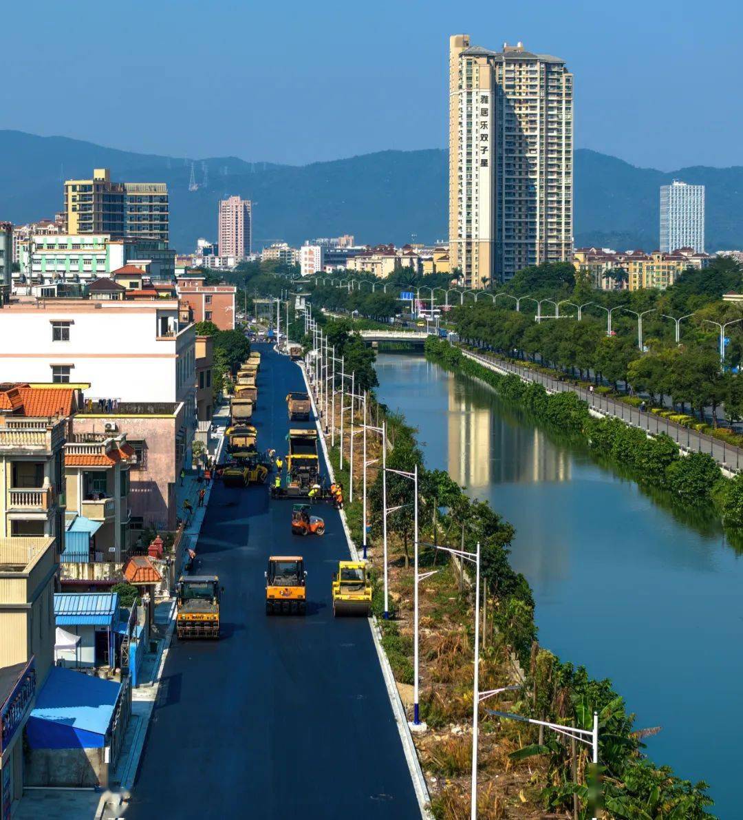 鸦岗三洲工业大街通车_三乡镇_周边_道路