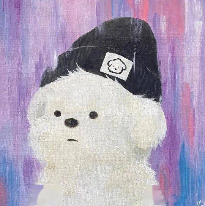 一位漫画家为网红"潦草小狗"画了一组漫画头像