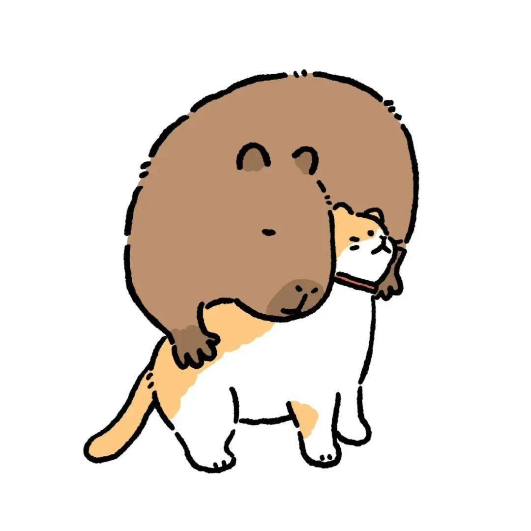 可爱水豚卡皮巴拉头像