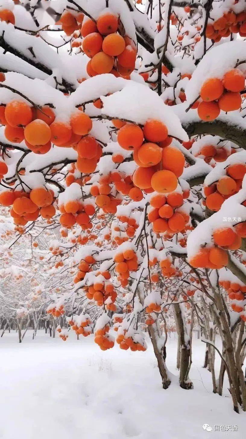 冬日祝福, 温馨问候,祝您喜"柿"连连!_锻炼_喝汤_保健康
