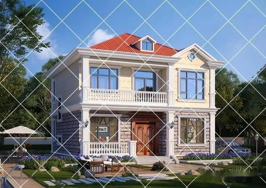 20套受农村喜欢占地100平二农村自建房别墅,漂亮实用看了就心动_设计