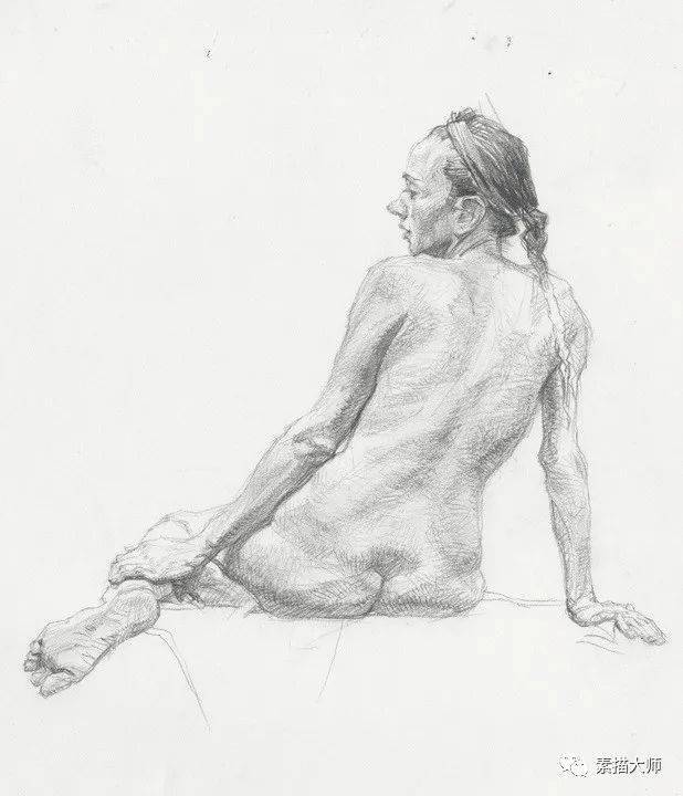 加州大学教授计红宇,人物肖像素描与人体速写