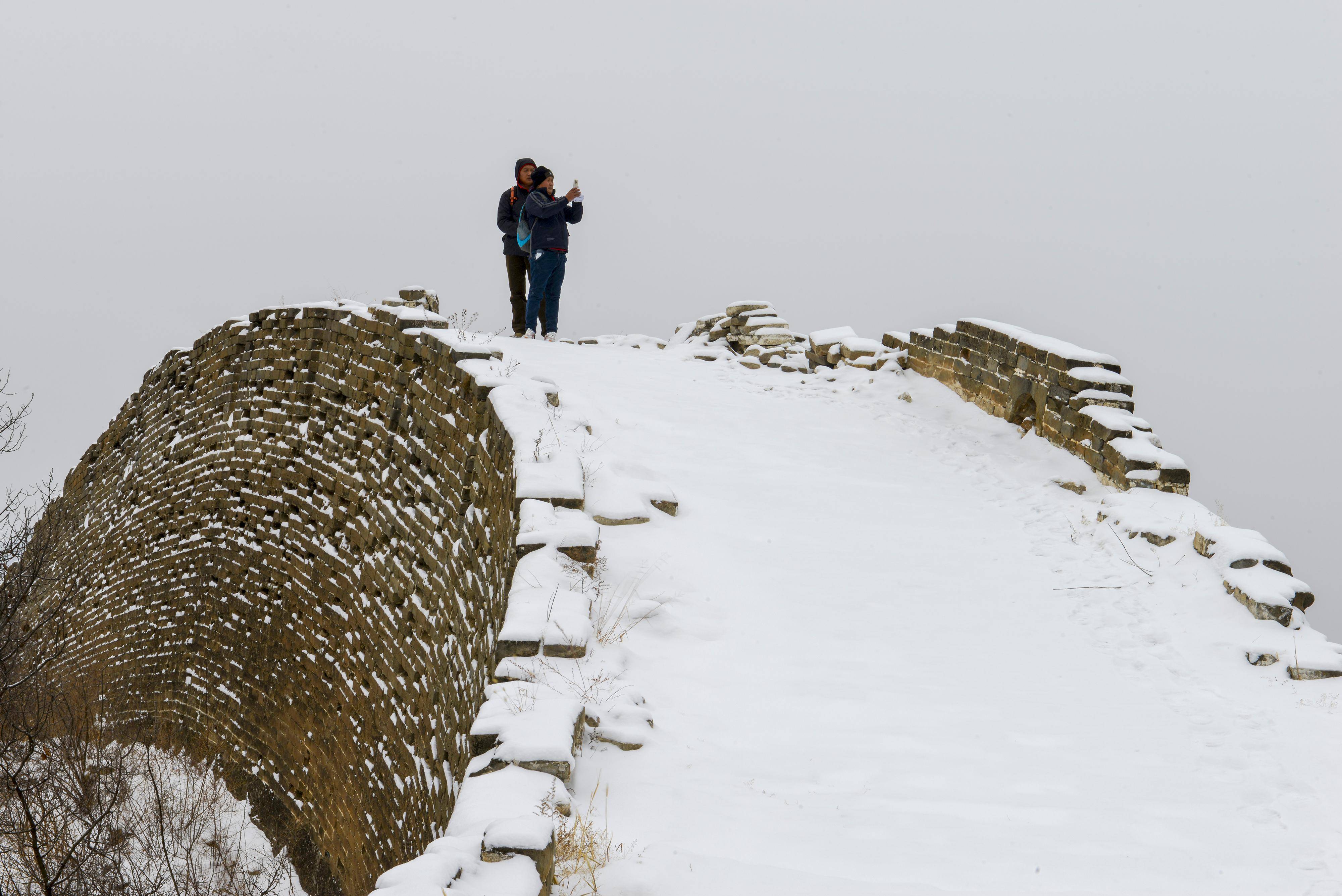(环境)诗意中国丨燕山雪花大如席_新华社_河北省秦皇岛_雪景