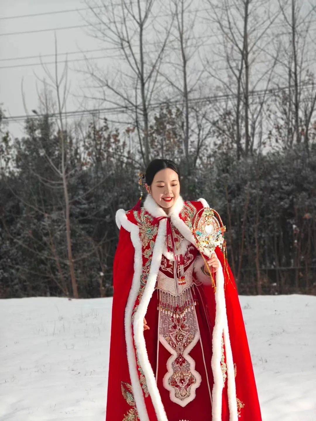 西商图集|六安西商婚纱产业园冬雪摄影欣赏_集团_end_宫园园