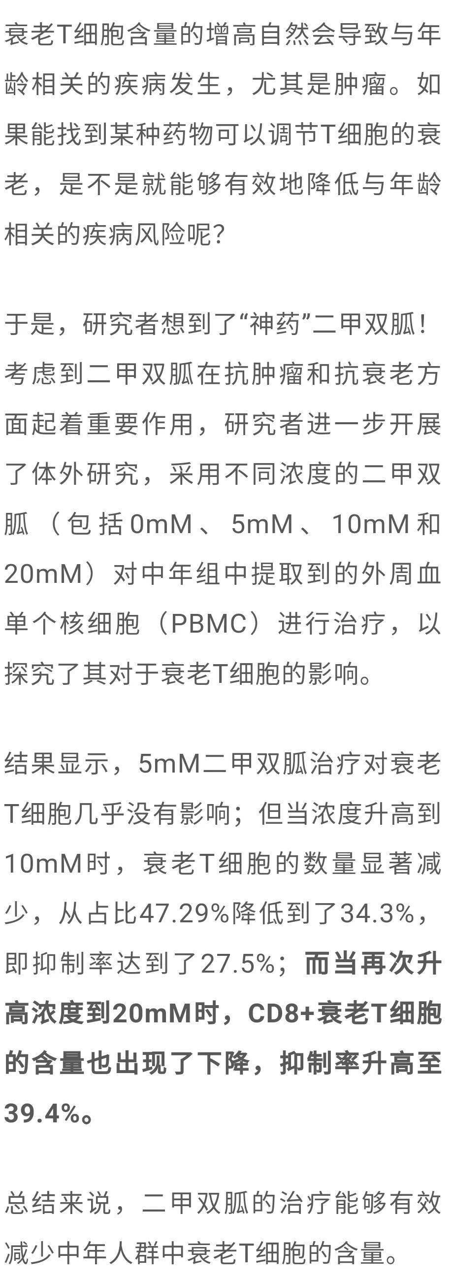 二甲雙胍能通過多途徑,發揮抗衰老作用!_細胞_相關