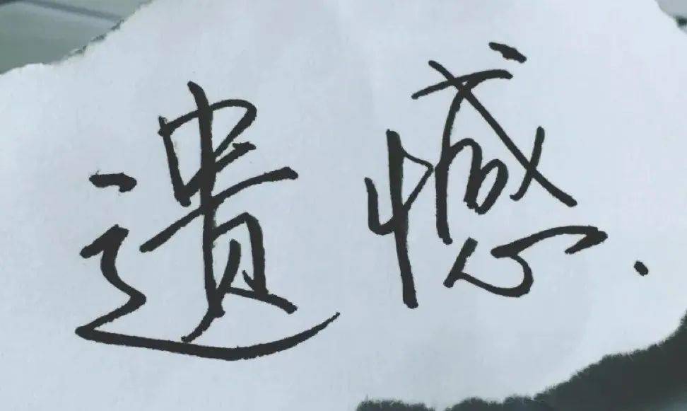 遗憾两个字图片图片