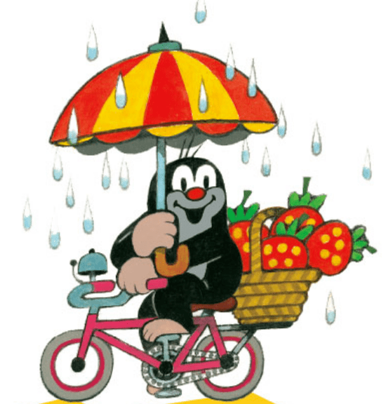 当一个二年级的女孩手绘《小鼹鼠的问题》.