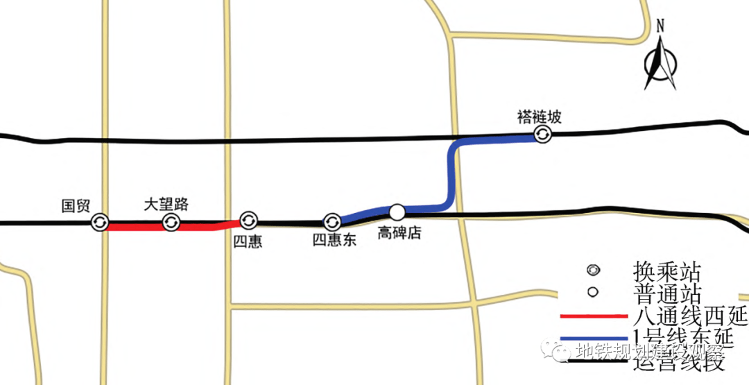 地鐵1號線,八通線將延伸,將與6號線實現互聯互通?_規劃_線路_客流