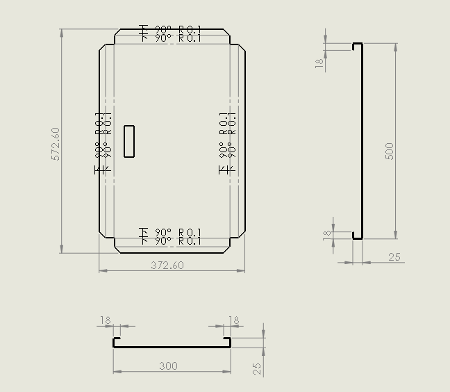 三视图_剖面_平板式